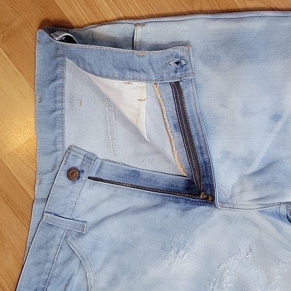 VINTAGE 1970's Orange Tab Levi's Bell Bottom Jeans - Picture 11 of 13